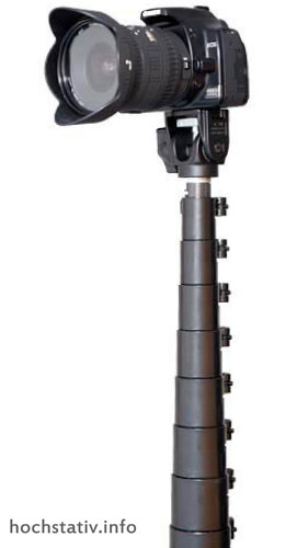 High Tripod example with Photo camera
